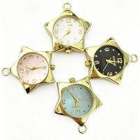 Horloge murale créative en alliage en forme d'étoile, mouvement à quartz tendance, décoration d'intérieur à la mode, montres de poche suspendues en gros