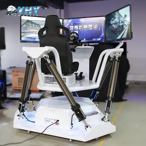 Simulator mengemudi mobil 3d gerakan layar 42 inci 3 Dof Virtual Reality F1 komersial baru Tiongkok
