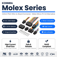 Conector Alternativo a Molex Mx3.0, Contacto Intercambiable 43030, Reemplaza al Conector 43645, Sustituto del Conector 43640, Tipo Wafer 3001, Conexión Cruzada