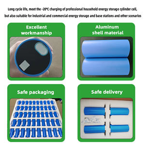 แบตเตอรี่ลิเธียมไอออน LFP ทรงกระบอก 3.2V 50Ah 8000 รอบชาร์จ 160Wh ประสิทธิภาพสูง สำหรับพลังงานแสงอาทิตย์ - Product Image 4