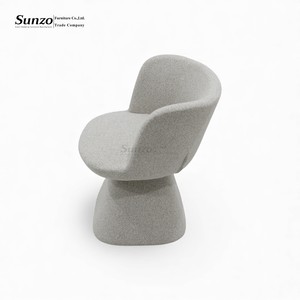 <span class=keywords><strong>Chaise</strong></span> de salle à manger moderne de luxe en mousse moulée rembourrée pour hôtel, hall d'entrée, restaurant, salon - Product Image 2