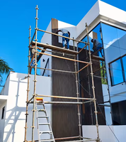 Panneaux muraux WPC à rainures et languettes, faible entretien, design moderne, étanches pour l'extérieur, revêtement extérieur résistant aux UV pour façades de bâtiments