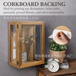 Wooden Wall Mounted Display <b>Box</b> 15.1x11.2x6.1 Inch With Acrylic Front For Plant Specimen <b>Photo</b> <b>Storage</b> - Product Image 3