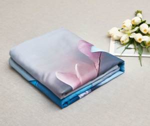 ชุดเครื่องนอนลายดอกไม้สีน้ำเงินม่วงสุดหรูจากโปแลนด์ 3 ชิ้น ปลอกผ้านวมลายดอกไม้ขนาดใหญ่ จัดส่งแบบดรอปชิปปิ้งในยุโรป - Product Image 5
