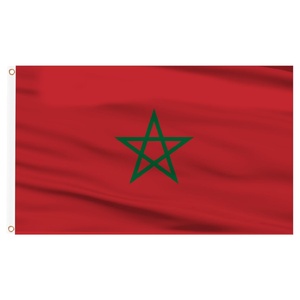Drapeau du <span class=keywords><strong>Maroc</strong></span> 3x5 pieds, bannière de qualité résistante à la décoloration, couleurs vives, drapeau national pour intérieur et extérieur, vente en gros d'usine - Product Image 1