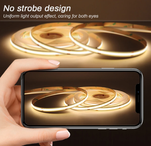 Tira de LED COB CCT sin Puntos de Luz Raymates, DC24V, CRI90, 20W, 2700K-6000K, Cortable, Luz Inteligente, 576 LED/M, 8mm, Iluminación para Hogar y Paisajes - Product Image 4