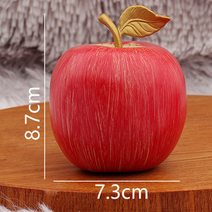 Ping một đồng mô phỏng Đỏ Apple trang trí nhỏ Christmas Eve món quà thủ công kim loại nhân tạo trái cây trang trí - Product Image 5