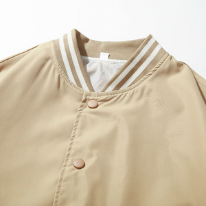 Veste universitaire pour homme, veste bomber décontractée ajustée, veste de baseball, veste universitaire en laine pour homme - Product Image 1