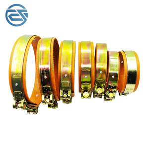 Collier de serrage robuste en acier au carbone galvanisé pour tuyau d'échappement, avec protection anti-poussière pour courroie et axe de godet d'excavatrice, type T-bolt - Product Image 2
