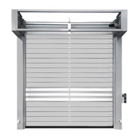 Puerta Rápida Industrial de Aluminio en Espiral, Personalizada de Fábrica, Turbo, de Alta Velocidad, para Almacenes, Logística y Talleres