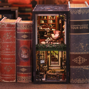 Agence de détectives Rose, porte-livres en bois 3D à monter soi-même - Puzzle à assembler à la main, modèle architectural, cadeau créatif pour un anniversaire/décoration d'intérieur - Product Image 3