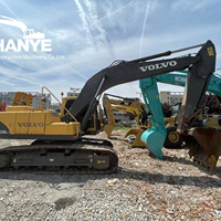 Excavatrice sur chenilles d'occasion Volvo EC220BLC de 22 tonnes, moteur Volvo D6E d'origine, pelle hydraulique pour travaux de terrassement et construction routière