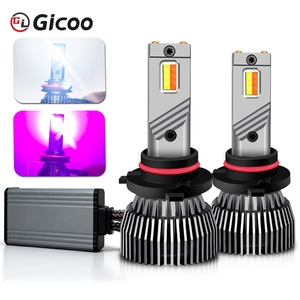 120w Dual Color H7 White Purple Car Truck LED Headlight Bulbs High Power for <b>H4</b> H11 H1 9005 9006 5202 880 - Product Image 2