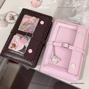 <span class=keywords><strong>Agenda</strong></span> à feuilles mobiles A6 à motif de points, thème fraise et chocolat, cadeau pour étudiants, carnet portable - Product Image 5