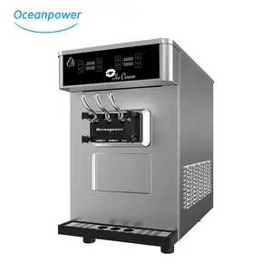 Oceanpower Dual Control Systems Tabletop Soft Serve Ice Cream Machine Twin Twist DW132ETC maquinas de helados