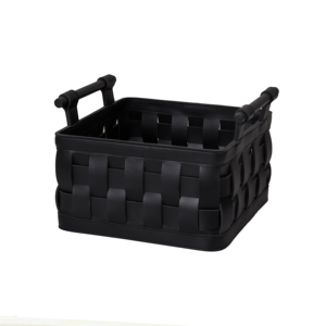 Cesto in Pelle Intrecciato a Mano con Manico in Metallo <span class=keywords><strong>per</strong></span> Uso Domestico e <span class=keywords><strong>Ufficio</strong></span> - Product Image 3