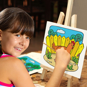 Juego de Arte de dibujo para niños Juego de suministros de arte acrílico de lienzo para padres e hijos de 26 piezas - Product Image 5