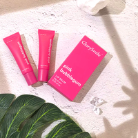 Ensemble de baumes à lèvres à la saveur de fruits avec logo personnalisé, infusé de sucre, rose, 10g*2, crème hydratante pour les lèvres, effet repulpant