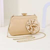 Nouveau Sac de Soirée en Satin à Motifs Floraux pour Femme, Sac à Bandoulière Messager, Design Original, Sac à Main de Mariée, Pochette de Soirée Élégante