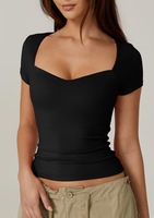 Combinaison courte unie pour femme Chunpin, sexy, décolleté cœur, double doublure en nylon et élasthanne, idéale pour sortir
