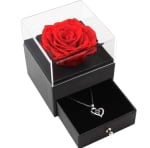 Boîte à fleurs en carton recyclé <span class=keywords><strong>de</strong></span> luxe sur mesure, boîte à bijoux, boîte à <span class=keywords><strong>confessions</strong></span> douces, boîte à roses avec lamination mate, design en relief - Product Image 3