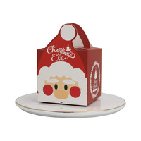 Boîte de noël en papier Portable multi-style pour bonbons et chocolats, coffret cadeau de réveillon de noël