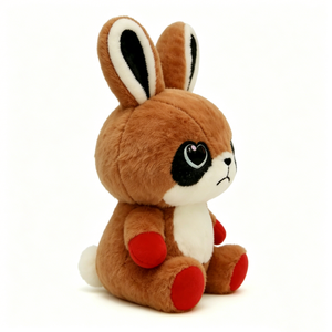 Coussin en peluche personnalisé en forme de lapin, décoration de chambre d'enfant sur le thème de la forêt, cadeau en peluche pour enfants, jouet animal de la forêt câlin pour le coucher - Product Image 4