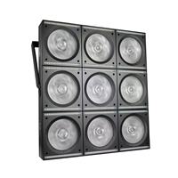 9 pièces 40W RGBW Matrice à triple intégration DMX, Projecteur de scène à effets de réverbération, blanc chaud et froid, stroboscope et flash