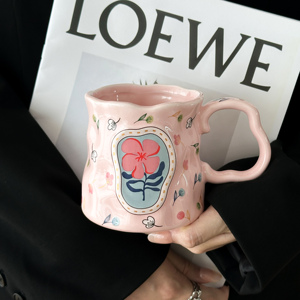 Mug <span class=keywords><strong>à</strong></span> café créatif <span class=keywords><strong>à</strong></span> motif de rose pour les anniversaires, cadeau pour la fête des mères, mug de grande capacité pour <span class=keywords><strong>un</strong></span> usage domestique avec boîte cadeau - Product Image 2