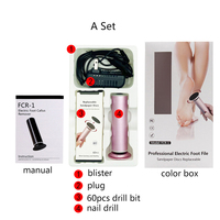 Avec 60 pièces, appareil électrique pour enlever les callosités des pieds, perceuse à ongles, vernis pour les pieds, élimination des peaux mortes, callosité, broyeur électrique pour les pieds
