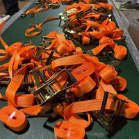 Correa de trinquete de carga de 2 pulgadas, amarre de apriete, correas de transporte personalizadas