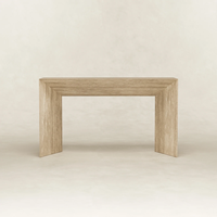 Décoration de table longue de style romain rétro pour la table de porche d'entrée de salon table console au design simple
