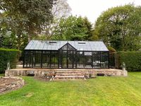 Serre de jardin avec cadre en acier galvanisé