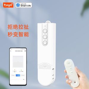 Smart Electric Pull Cord Motor Battery Powered Voice Control Automatic Curtain Roller Blind Beaded For Smart Home - Product Image 3