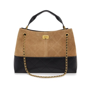 Borsa Tote in pelle scamosciata con catena a spalla alta <span class=keywords><strong>da</strong></span> <span class=keywords><strong>donna</strong></span> con fibbia singola di fascia alta - Product Image 1