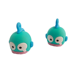 Custom 3D Cartoon Fish PVC Figurine Soft Silicone Surface Mini Marine Animal Figure OEM Logo Custom <b>Vinyl</b> Toy For Souvenir Gift - Product Image 4