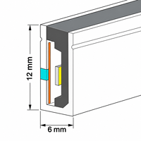 Nouveau Néon Flexible LED 24V à Découper N'importe Où, Sans Soudure, Éclairage Linéaire Flexible 6x12mm pour Armoires et Étagères de Présentation