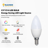 450 Lumen Ra80 Dimmbare Wohnbereich-Innenbeleuchtung PVC LED-Kerzenlampe E14 C37 25000 Stunden Lebensdauer 2 Jahre Garantie