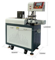 Machine à poinçonner les trous pour cartes d'identité en PVC à commande PLC haute vitesse, machine à poinçonner les trous ronds pour cartes intelligentes