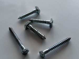 Tornillos Autorroscantes de Cabeza Hexagonal de Alta Resistencia, Acero al Carbono Galvanizado con Zinc, Fijaciones para Uso en Construcción de Madera y Metal - Product Image 1