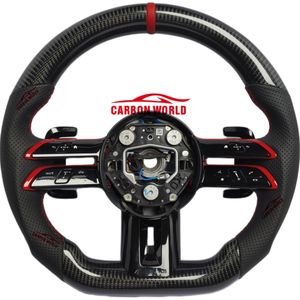 Pour mercedes-benz classe C W205 C205 W204 W212 W213 <span class=keywords><strong>volant</strong></span> libellule W213 W238 <span class=keywords><strong>AMG</strong></span> C43 E63 GT <span class=keywords><strong>volant</strong></span> en Fiber de carbone - Product Image 2