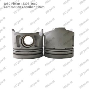 J08c Piston Với Pin 61Mm Buồng Đốt 13306-1060 Cho Động Cơ <span class=keywords><strong>Hino</strong></span> - Product Image 3