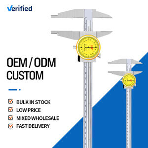 Hengliang 0-300mm Calibrador de garra exterior doble de acero inoxidable de alta precisión Calibrador <span class=keywords><strong>Vernier</strong></span> de acero inoxidable <span class=keywords><strong>con</strong></span> <span class=keywords><strong>reloj</strong></span> - Product Image 4