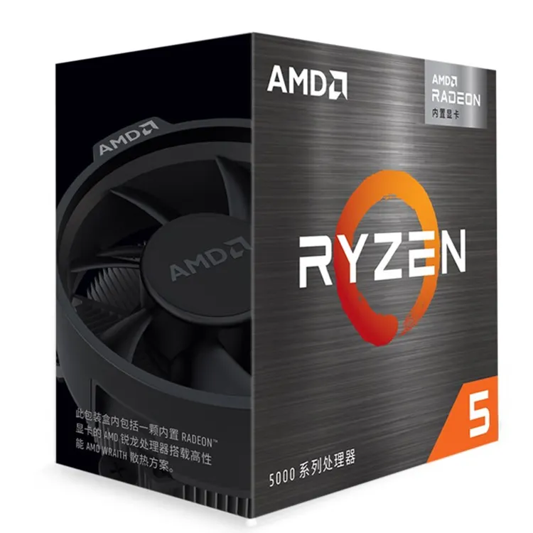 AMD Ryzen 5 5600G CPU Unlocked 6 çekirdek 12 iplik desteği soket ile kullanılan masaüstü işlemci AM4 X570 B550 oyun anakart