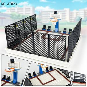 Ensemble de blocs de terrain de basketball pour gymnases intérieurs, en plastique ABS, jouet éducatif DIY pour les 14 ans et plus - Product Image 5