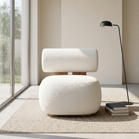 Fauteuils de style détente pour chambre à coucher, hôtel, extérieur, école, villa, salon, fauteuil simple compressé