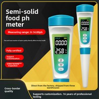 Nuevo Medidor de Acidez Portátil de Vidrio para Alimentos 2026 con Pantalla Digital y Precisión de 0.01 pH para Pruebas de Masa, Queso, Carne y Frutas