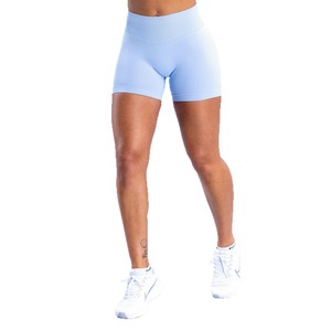 Pantalones cortos deportivos de yoga para mujer, transfronterizos, de cintura alta, control de abdomen, realce de glúteos, ajuste regular, de nailon y elastano - Product Image 2