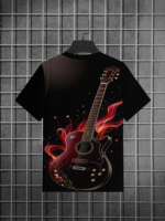 Spielbares elektronisches Rockgitarren-T-Shirt