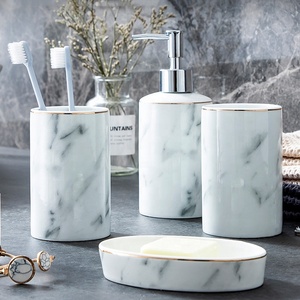 4 CS Amic eramic ararble Room athroom CCIT otel ooap ish Liquid iispenser hhower oilet umumbler et edroom ccccessories - Product Image 3